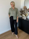 Maeve Linen Shirt ~ Khaki