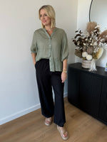 Maeve Linen Shirt ~ Khaki