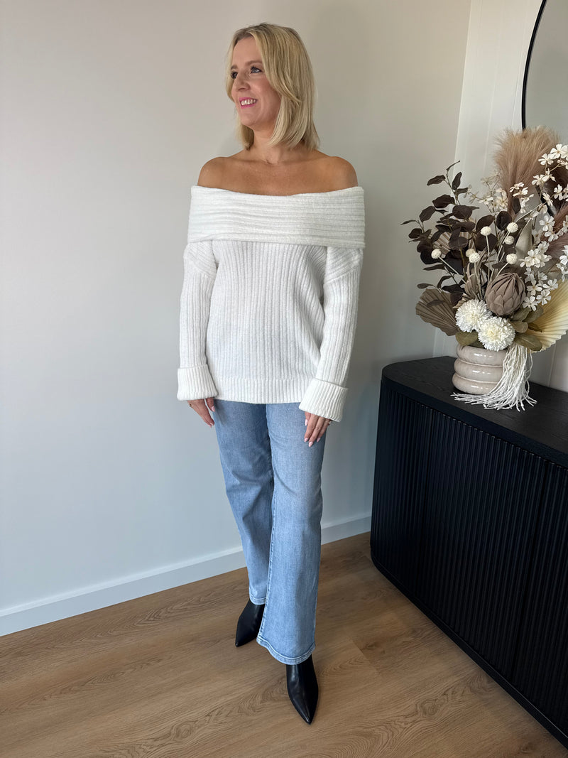 Asher Knit ~ White