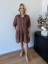 Callie Dress ~ Choc Spot