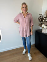 Caitlin Shirt ~ Dusty Pink