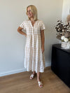 Indie Dress ~ Latte Gingham
