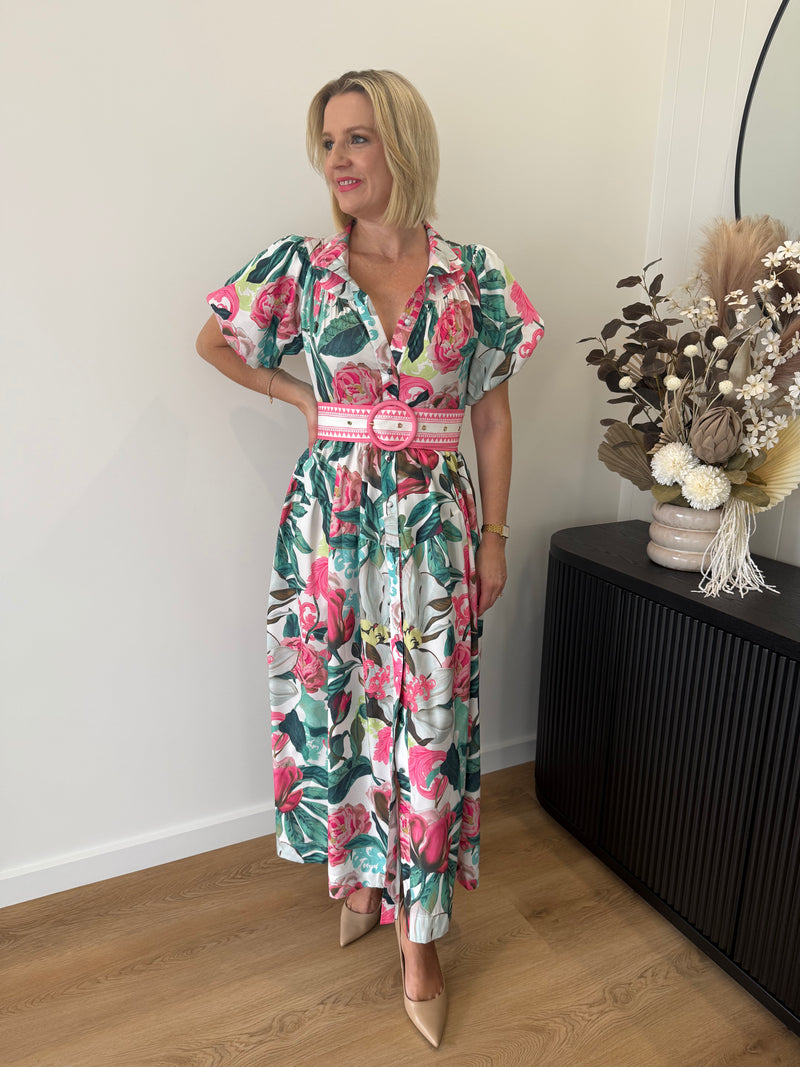 Lara Maxi Dress ~ Pink