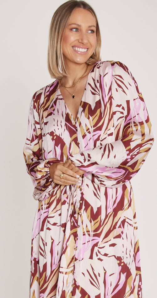 Anya Dress ~ Berry Floral