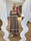 Elle Ric Rac Dress ~ Cocoa