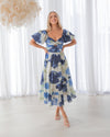 Karina Dress - Blue Floral