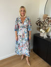 Sharni Dress L/S ~ Blue Floral