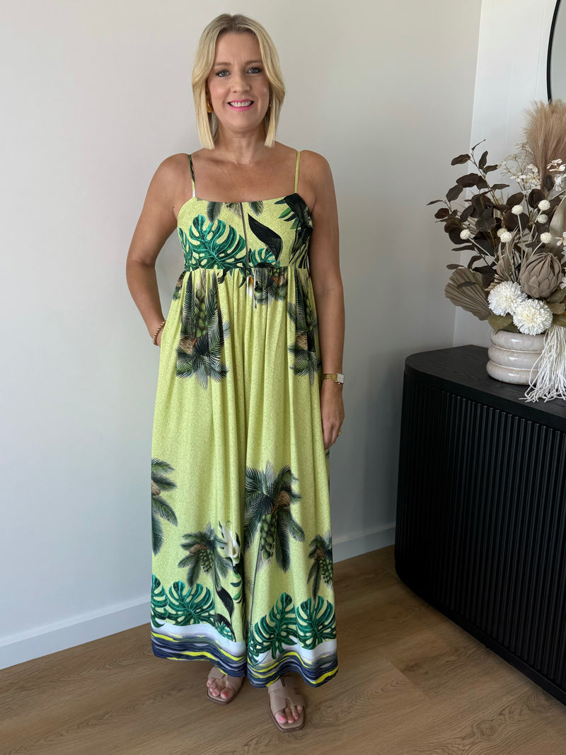Tropicana Dress ~ Lime
