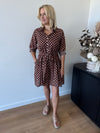 Callie Dress ~ Choc Spot