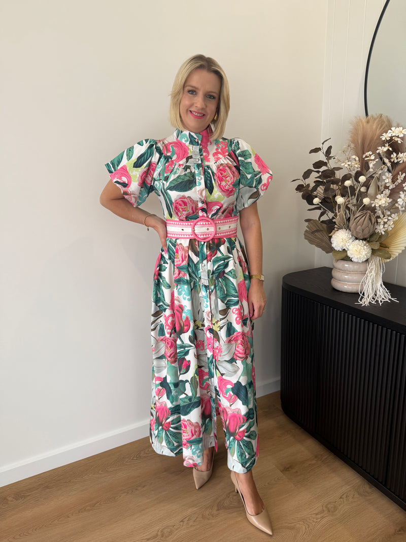 Lara Maxi Dress ~ Pink