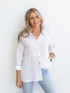 Juliet Linen Shirt ~ White