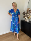 Jemma Dress - Blue / Green