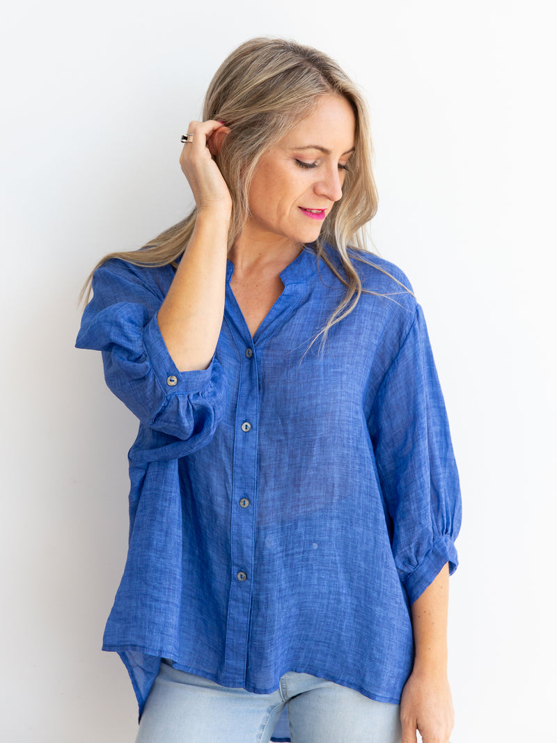 Maeve Shirt ~ Royal Blue