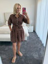 Callie Dress ~ Choc Spot