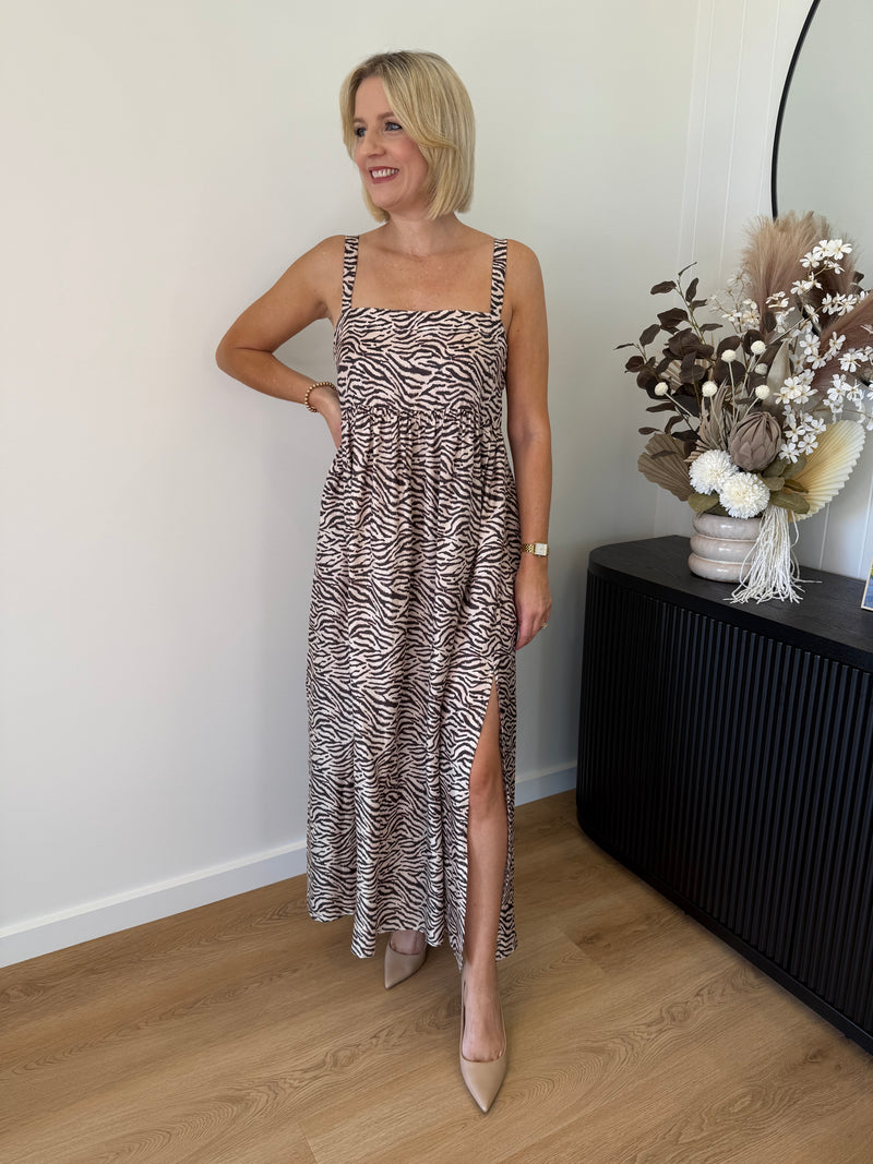 Begonia Silk Maxi ~ Zebra (reversible)