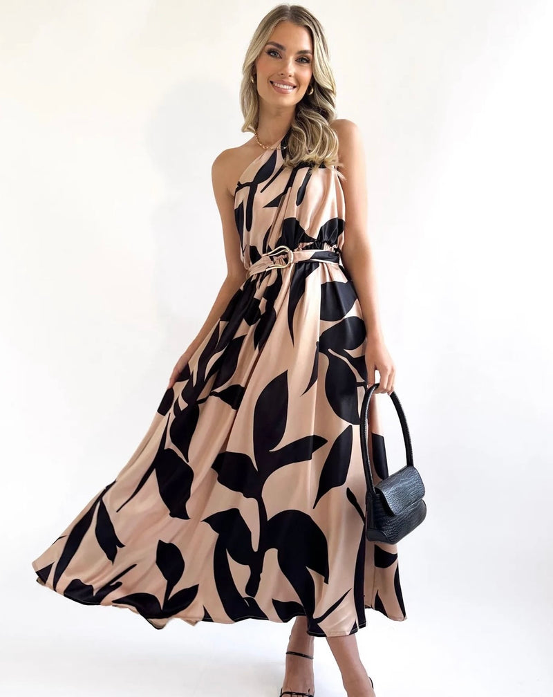Lavisa Dress ~ Black & Tan