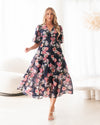 Alora Dress ~ Navy Floral