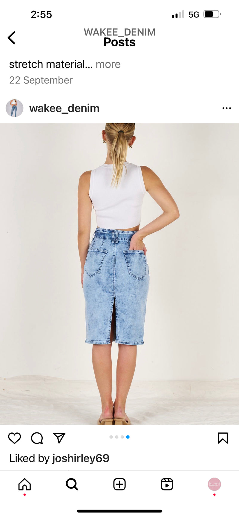 Tia Denim Skirt