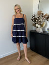 Louise Ric Rac Dress ~ Navy