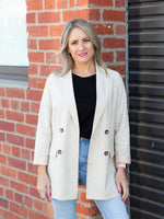 Rylee Linen Blazer ~ Natural