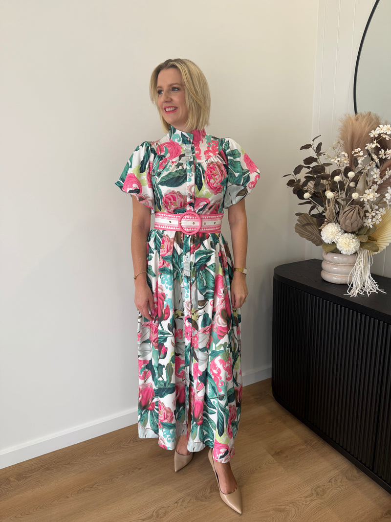 Lara Maxi Dress ~ Pink