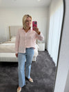 Juliet Linen Shirt ~ Soft pink
