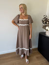 Elle Ric Rac Dress ~ Cocoa