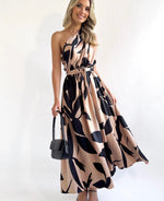 Lavisa Dress ~ Black & Tan