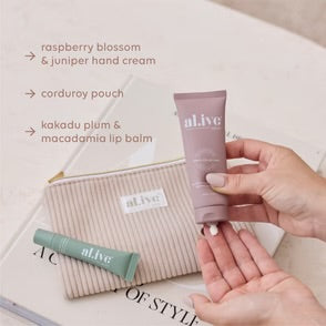 al.ive Body- A Moment To Bloom Hand & Lip Gift Set