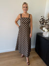 Addie Dress ~ Choc Spot