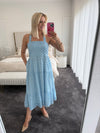 Ally Dress ~ Blue Spot