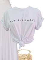 Ave The Label Tee ~ Black Print