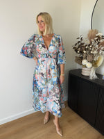Sharni Dress L/S ~ Blue Floral
