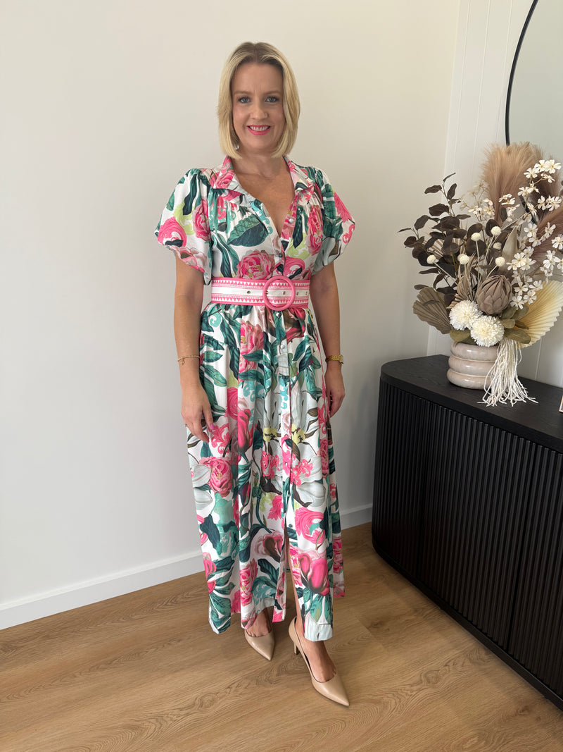 Lara Maxi Dress ~ Pink