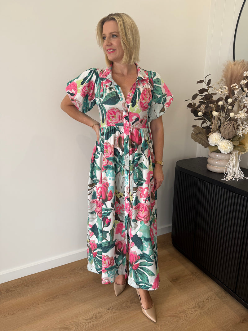 Lara Maxi Dress ~ Pink