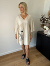Aria Smock Dress ~ Oatmeal