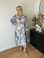 Sharni Dress L/S ~ Blue Floral
