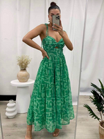 Kate dress ~ Green Print