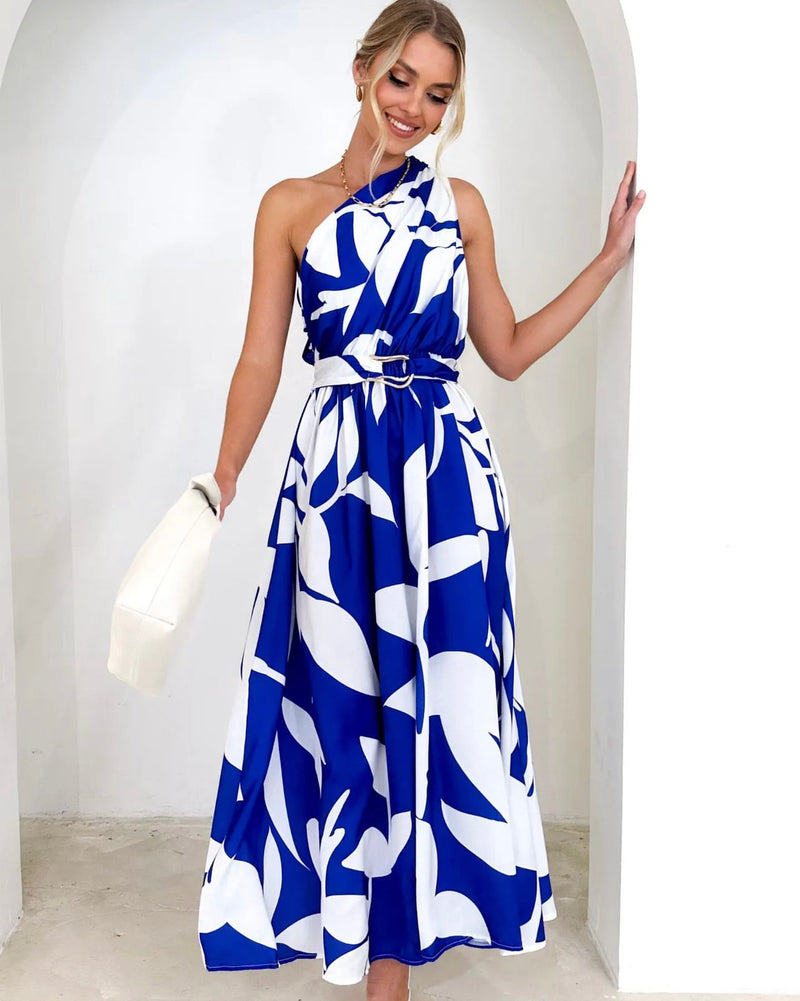 Lavisa Dress ~ Blue & White