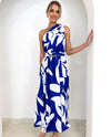 Lavisa Dress ~ Blue & White
