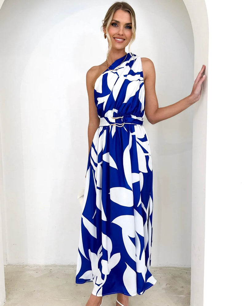 Lavisa Dress ~ Blue & White