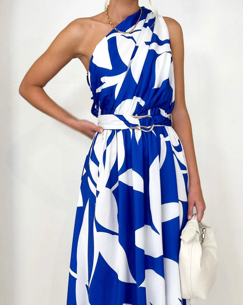 Lavisa Dress ~ Blue & White