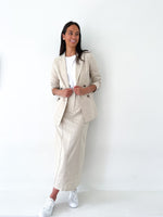 Rylee Linen Blazer ~ Natural