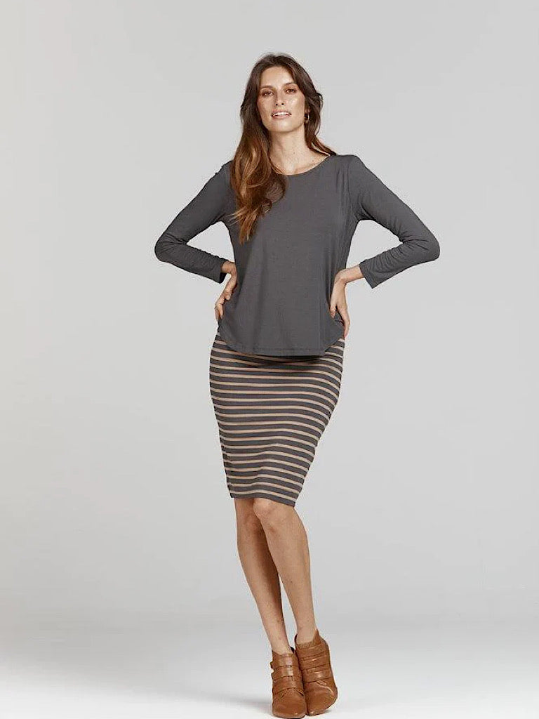Adele Long Sleeve ~ Steel