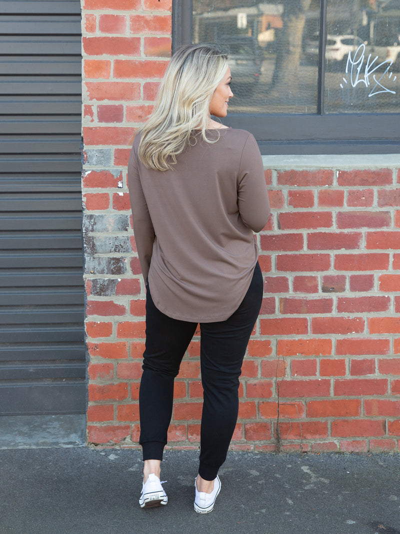 Adele Long Sleeve ~ Chocolate