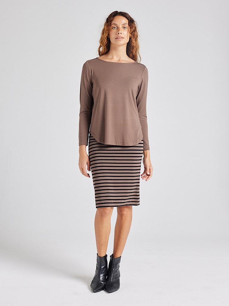 Adele Long Sleeve ~ Chocolate