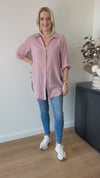 Caitlin Shirt ~ Dusty Pink