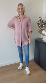 Caitlin Shirt ~ Dusty Pink