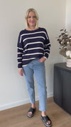 Izzy Knit ~ Navy Stripe