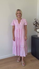 Indie Dress ~ Pink Gingham